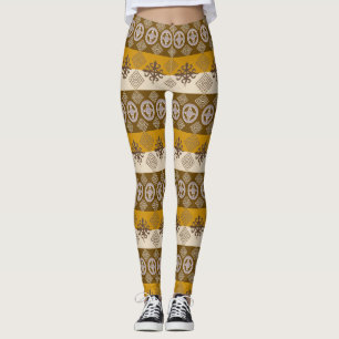 Etnische Afrikaanse patronen met Adinkra simbols Leggings