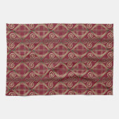 Etnische Afrikaanse patronen met Adinkra simbols Theedoek (Horizontaal)