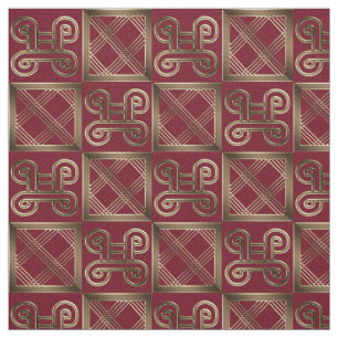 Etnische Afrikaanse patronen met adinkra-symbolen Stof