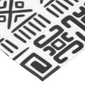 Etnische Afrikaanse patronen - Zwart en wit #1 Tafelkleed (Gekanteld)