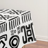 Etnische Afrikaanse patronen - Zwart en wit #1 Tafelkleed (Voorbeeld)