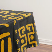 Etnische Afrikaanse patroongeel en zwart Tafelkleed (Voorbeeld)