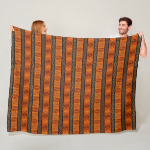 etnische Afrikaanse stamboom. Adinkra-symbolen. Fleece Deken
