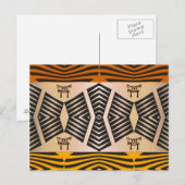 etnische afrikaanse stammenpatronen briefkaart (Voorkant / Achterkant)