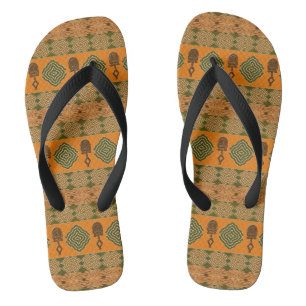etnische afrikaanse stammenpatronen teenslippers