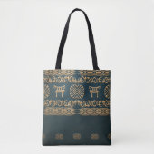etnische afrikaanse stammenpatronen tote bag (Voorkant)