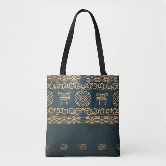 etnische afrikaanse stammenpatronen tote bag (Voorkant)