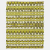 Etnische afrikaanse stammenpatroon met Adinkra sim Fleece Deken (Voorkant)