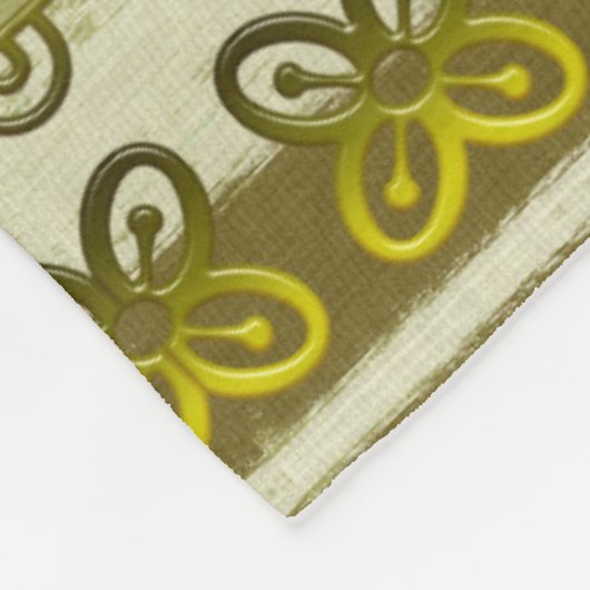 Etnische afrikaanse stammenpatroon met Adinkra sim Fleece Deken (Hoek)