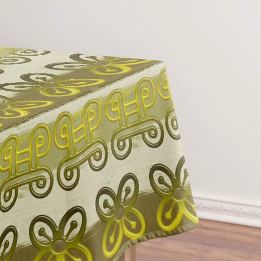 Etnische afrikaanse stammenpatroon met Adinkra sim Tafelkleed (Voorbeeld)