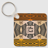 etnische afrikaanse stammenpatroon - sleutelhanger (Voorkant)