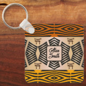 etnische afrikaanse stammenpatroon - sleutelhanger (Voorkant)