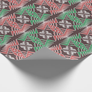 Etnische Afrikaanse tribale Geometrisch Cadeaupapier