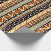 Etnische Afrikaanse tribale Geometrisch Cadeaupapier (Hoek)