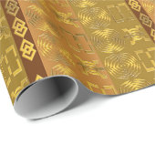 Etnische Afrikaanse tribale Geometrisch Cadeaupapier (Rol Hoek)