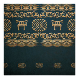 Etnische afrikaanse tribale slijmstructuur. poster