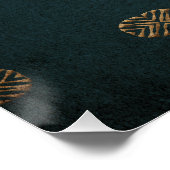 Etnische afrikaanse tribale slijmstructuur. poster (Hoek)