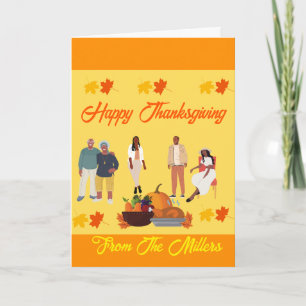 ETNISCHE AFRO-AMERIKAANSE THANKSGIVING KAART