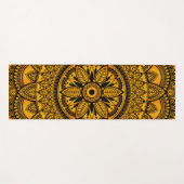 Etnische Amber Mandala 2 Yogamat (Voorkant (horizontaal))