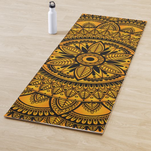 Etnische Amber Mandala 2 Yogamat (In situ)
