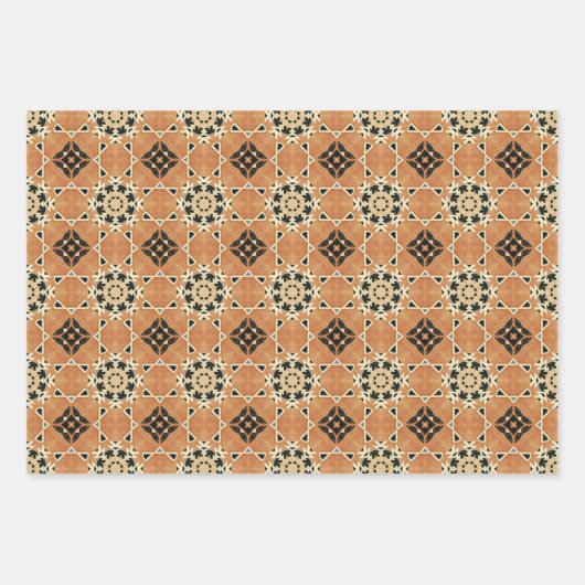 Etnische Amerikaanse Boho Art Patroon Set 1 Inpakpapier Vel (Voorkant 2)