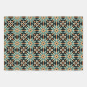 Etnische Amerikaanse Boho Art Patroon Set 2 Inpakpapier Vel (Voorkant 2)
