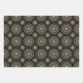 Etnische Amerikaanse Boho Art Patroon Set 3 Inpakpapier Vel (Voorkant 2)