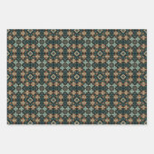 Etnische Amerikaanse Boho Art Patroon Set 6 Inpakpapier Vel (Voorkant 3)