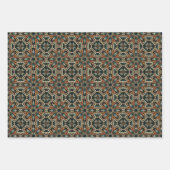 Etnische Amerikaanse Boho Art Patroon Set 6 Inpakpapier Vel (Voorkant)