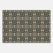 Etnische Amerikaanse Boho Art Patroon Set 7 Inpakpapier Vel (Voorkant)