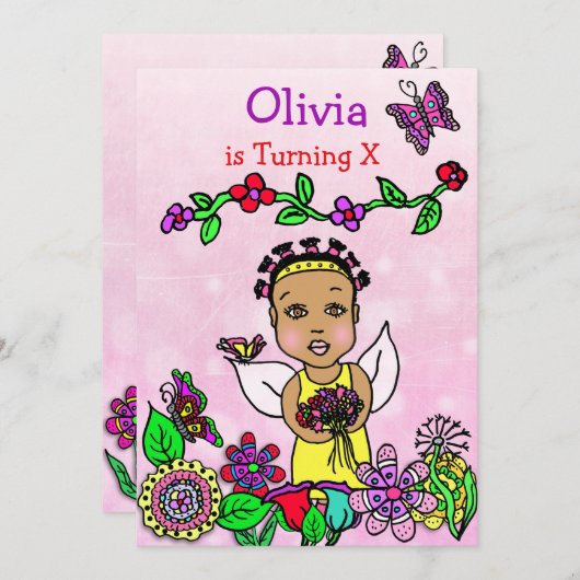 Etnische Amerikaanse feestdag Kaart (Voorkant / Achterkant)