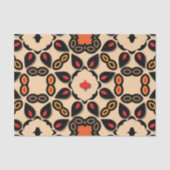 Etnische Arabesque Geometric Boho Chic Patroon Tissuepapier (Voorkant)