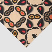 Etnische Arabesque Geometric Boho Chic Patroon Tissuepapier (Detail)