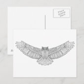 Etnische arendsol briefkaart (Voorkant / Achterkant)