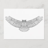 Etnische arendsol briefkaart (Voorkant)