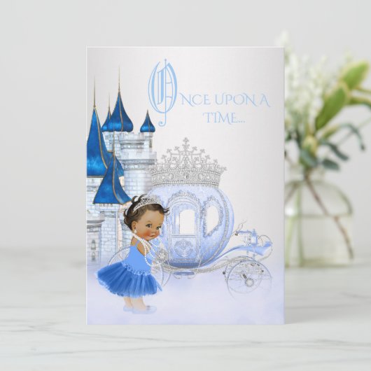 Etnische Assepoester Ooit Prinses Kaart (Staand voorkant)