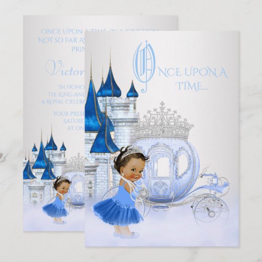 Etnische Assepoester Ooit Prinses Kaart (Voorkant / Achterkant)