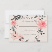 Etnische Baby Ballerina Waterverf krans RSVP (Achterkant)