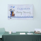 Etnische Baby Little Prince Silver Crown Royal Blu Spandoek (Beurs)