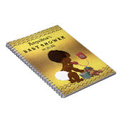 Etnische Baby op het telefoonboek Gold Chevrons Notitieboek (Rechterzijde)