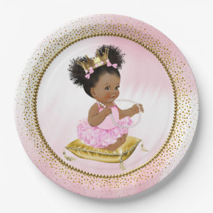 Etnische Baby Prinses Baby Shower Papieren Borden Bordje
