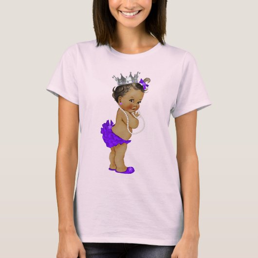 Etnische Baby Prinses en Parels T-shirt (Voorkant)