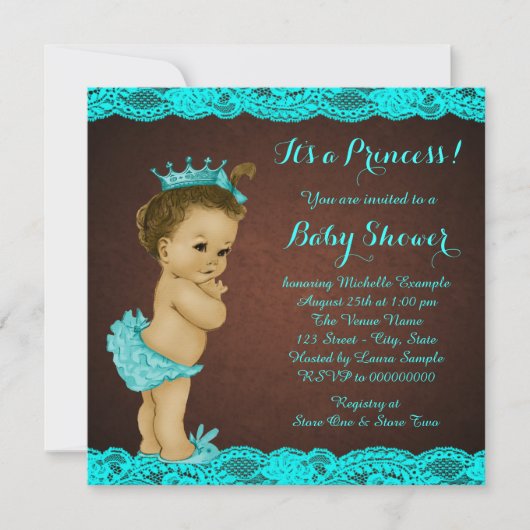 Etnische baby shower kaart (Voorkant)