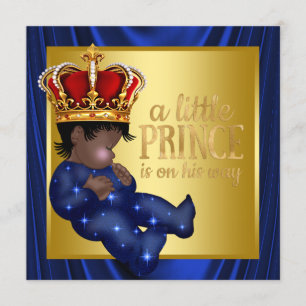 Etnische Baby shower Koninklijk Blauw Kroongebied Kaart
