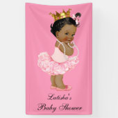 Etnische Baby shower Tutu Cute Princess Spandoek (Verticaal)