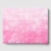 Etnische Baby van het Baby shower van Roze Meisjes Gastenboek (Achterkant)