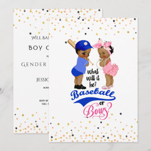 Etnische baby's honkbal of strikken Geslacht onthu Kaart