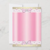 Etnische Ballerina Tutu Baby Meisje Dank je Bedankkaart (Achterkant)