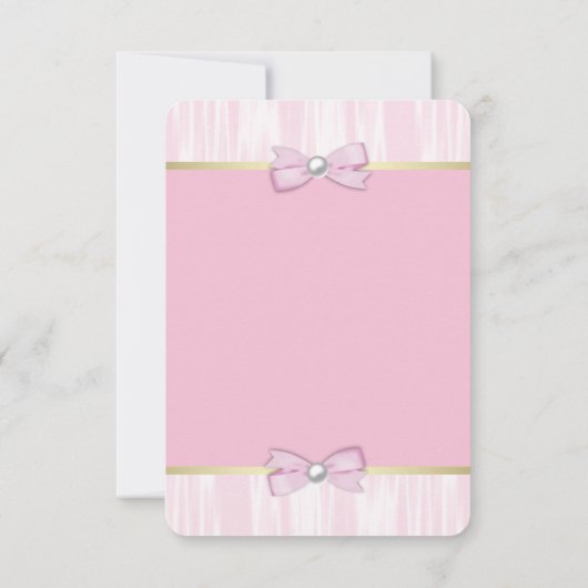 Etnische Ballerina Tutu Baby shower Dank u Bedankkaart (Achterkant)