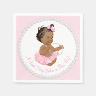 Etnische Ballerina Tutu Pearl Baby shower Servet